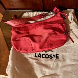 Vintage 00s Lacoste Vibrant Pink Shoulder Bag